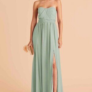 Birdie Grey Grace Dress in Chiffon Sage-XS